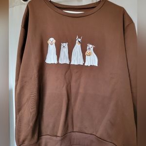 Shein Halloween Dogs Sweater